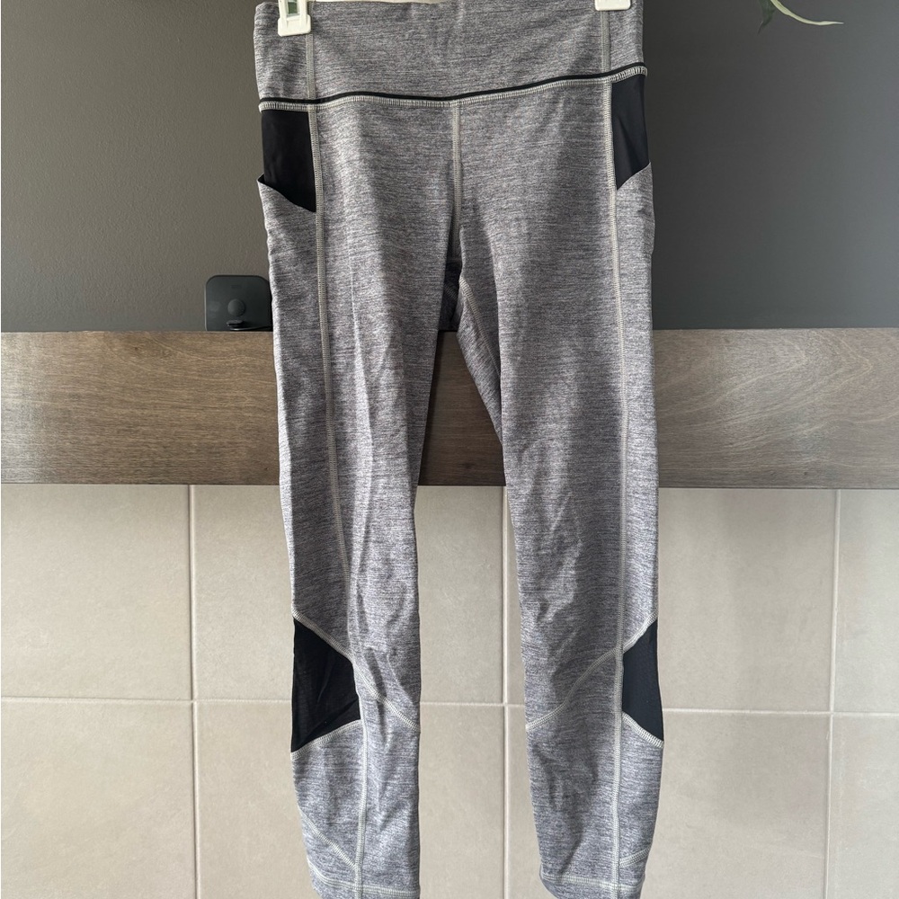 lululemon athletica Gray and Black Leggings